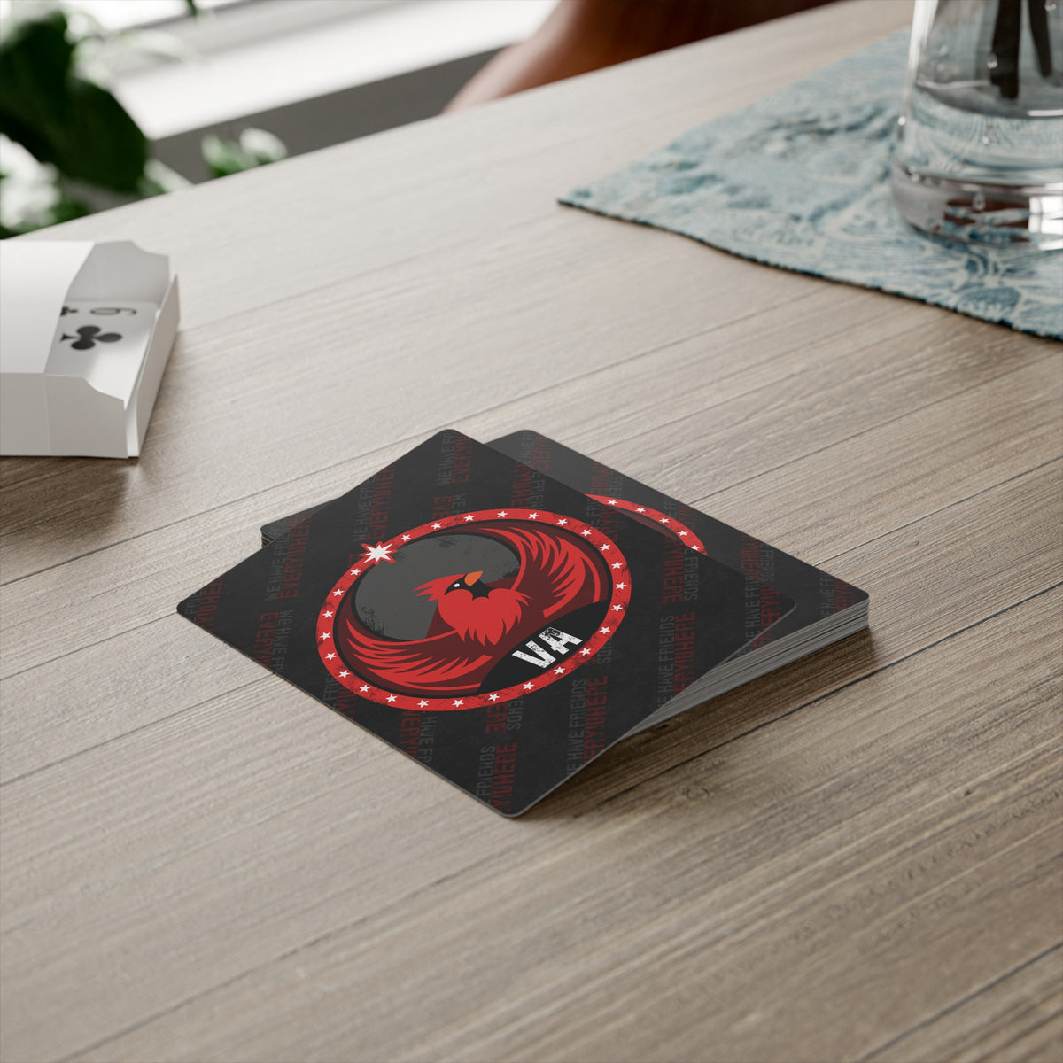 Virginia Cardinal Rebel - Poker Cards - VA - We Have Friends Everywhere