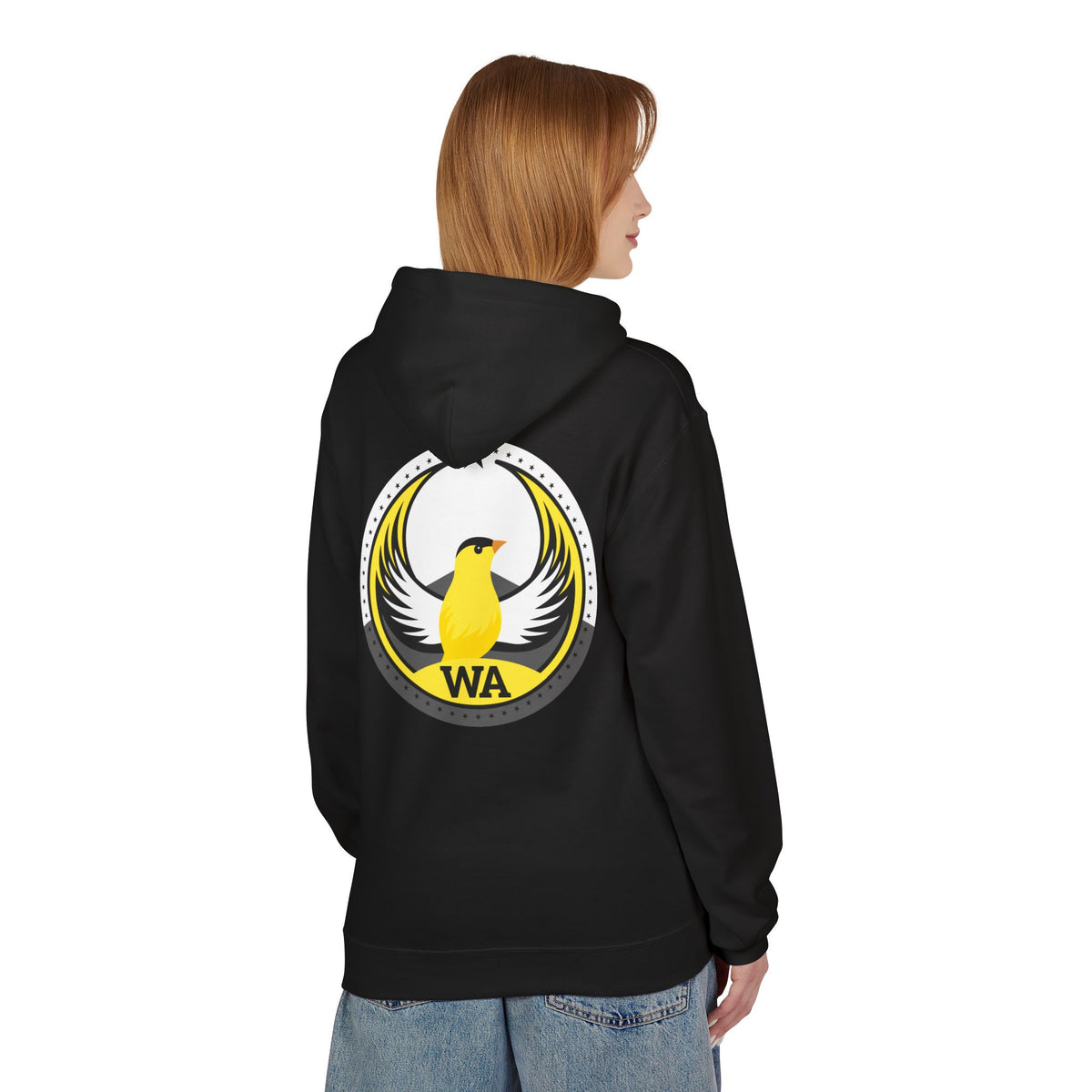 Bird Rebels Midweight Softstyle Fleece Hoodie – WA – Willow Goldfinch – Light