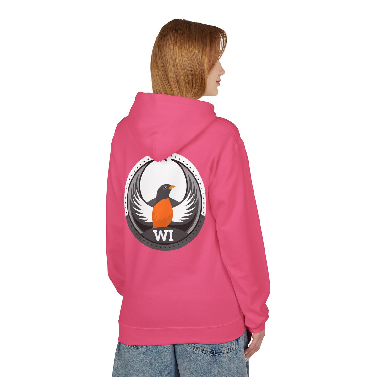 Bird Rebels Midweight Softstyle Fleece Hoodie – WI – Light