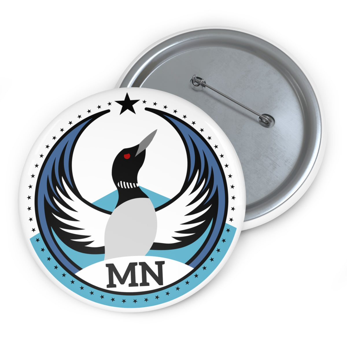 Bird Rebels Pin Button – MN – Light