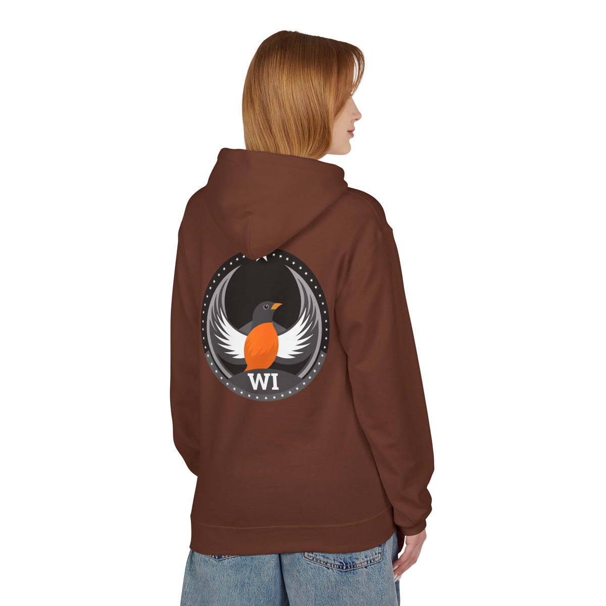 Bird Rebels Midweight Softstyle Fleece Hoodie – WI – Dark