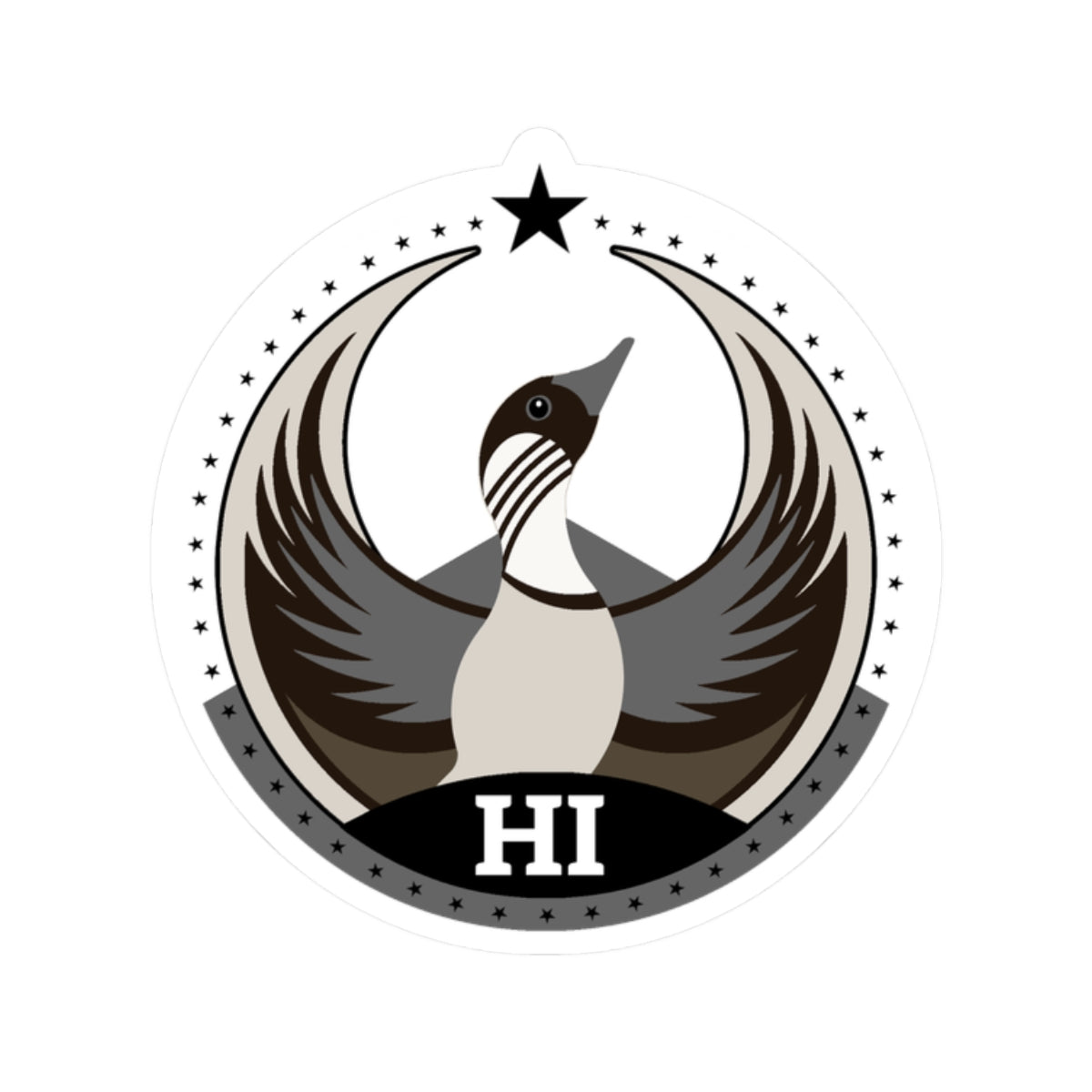 Hawaii Nene Light Kiss-Cut Sticker | Bird Rebels HI Community Pride Decal