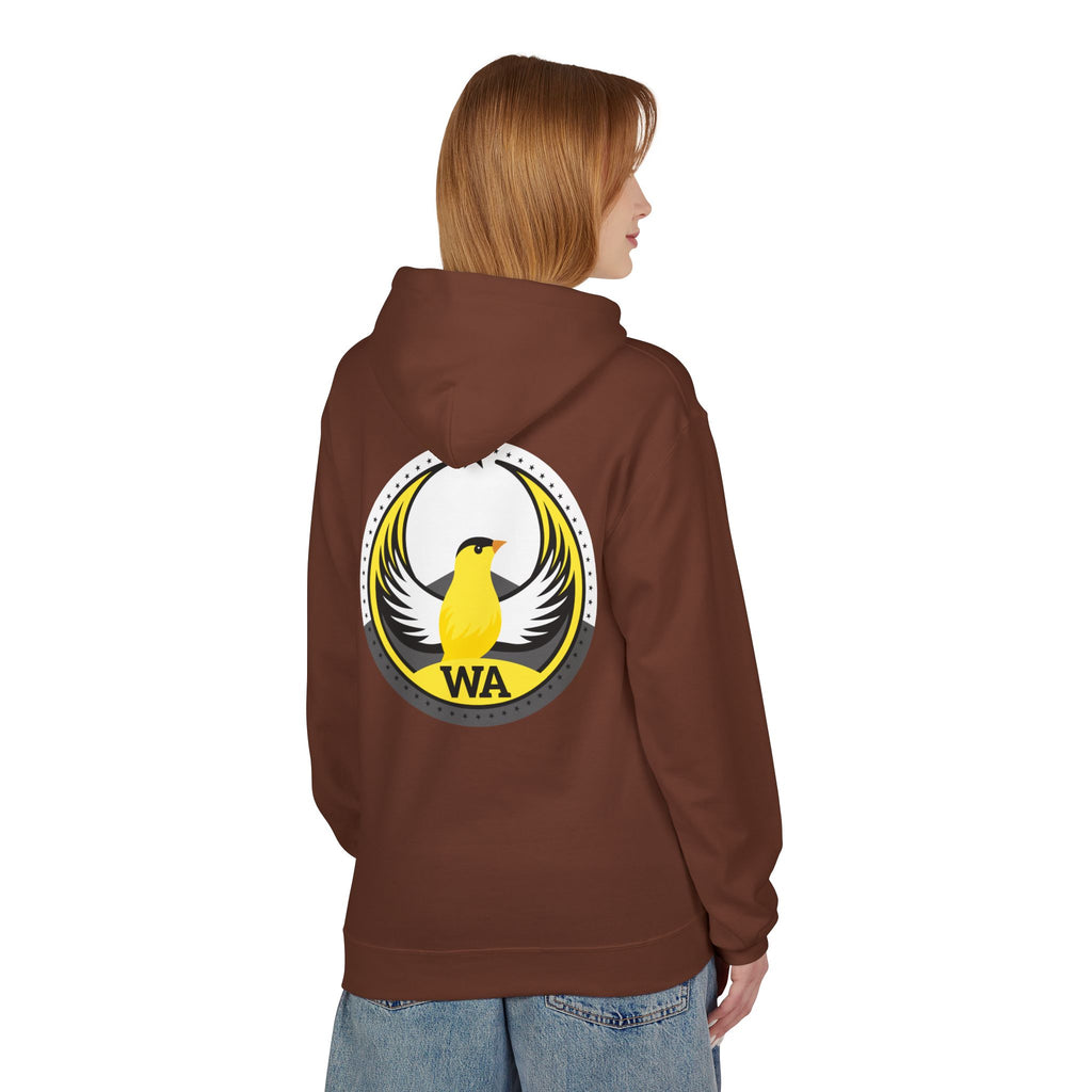 Bird Rebels Midweight Softstyle Fleece Hoodie – WA – Willow Goldfinch – Light