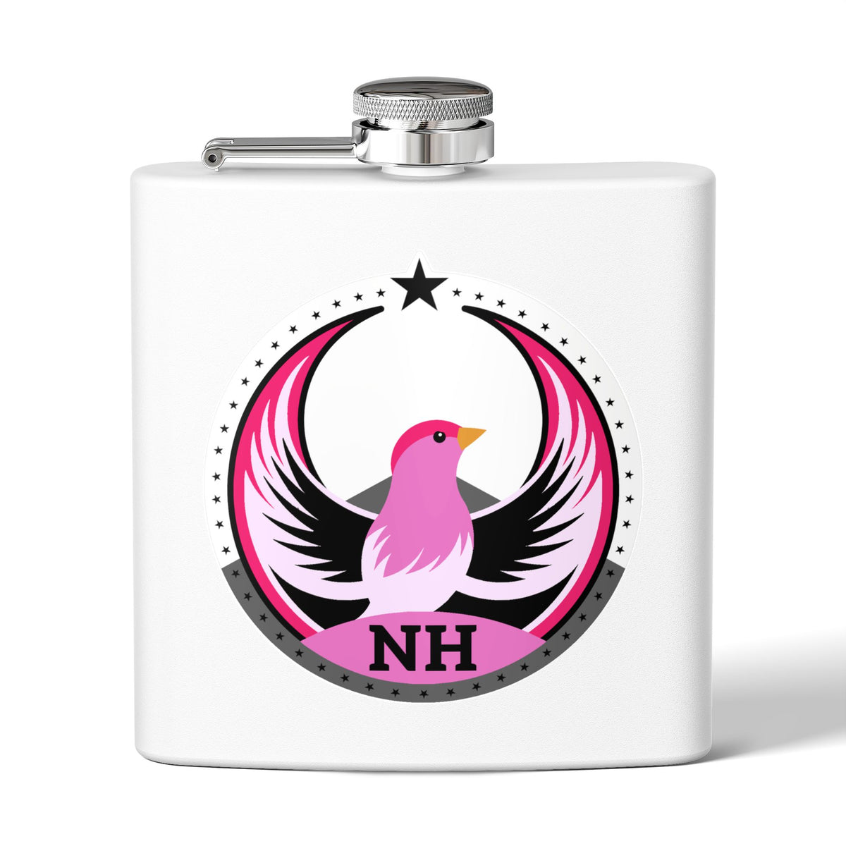 Bird Rebels 6oz Stainless Steel Flask – NH – Light