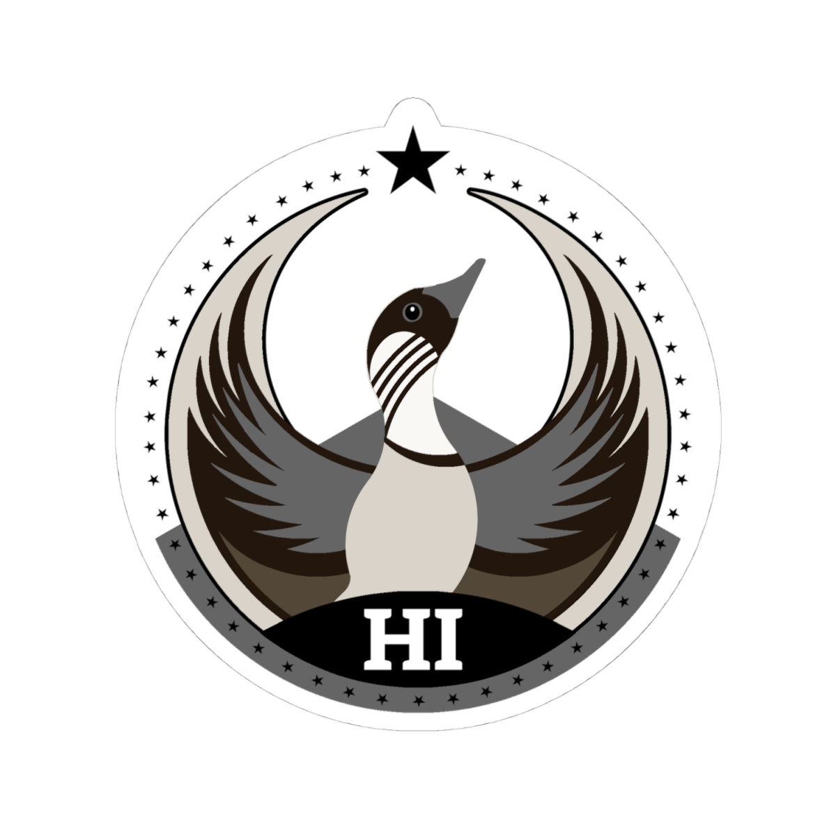 Hawaii Nene Light Kiss-Cut Sticker | Bird Rebels HI Community Pride Decal