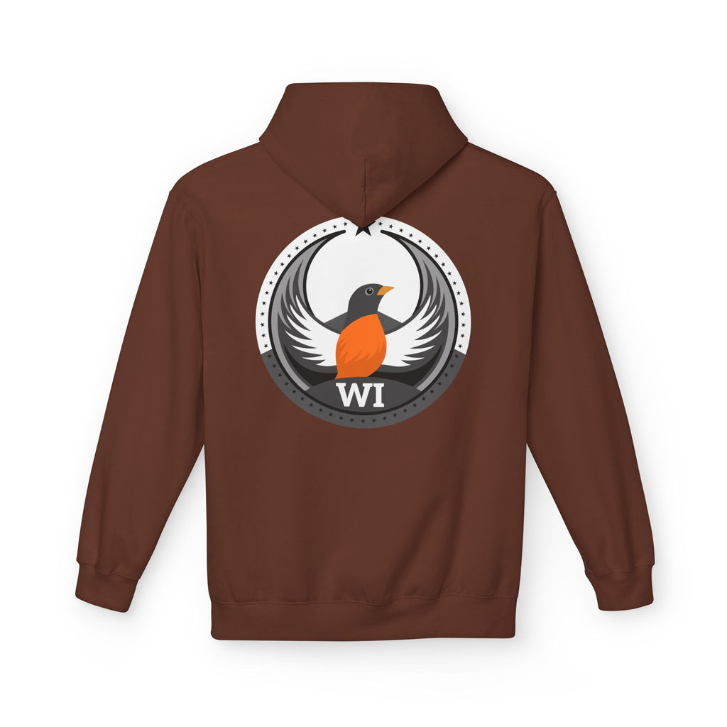 Bird Rebels Midweight Softstyle Fleece Hoodie – WI – Light