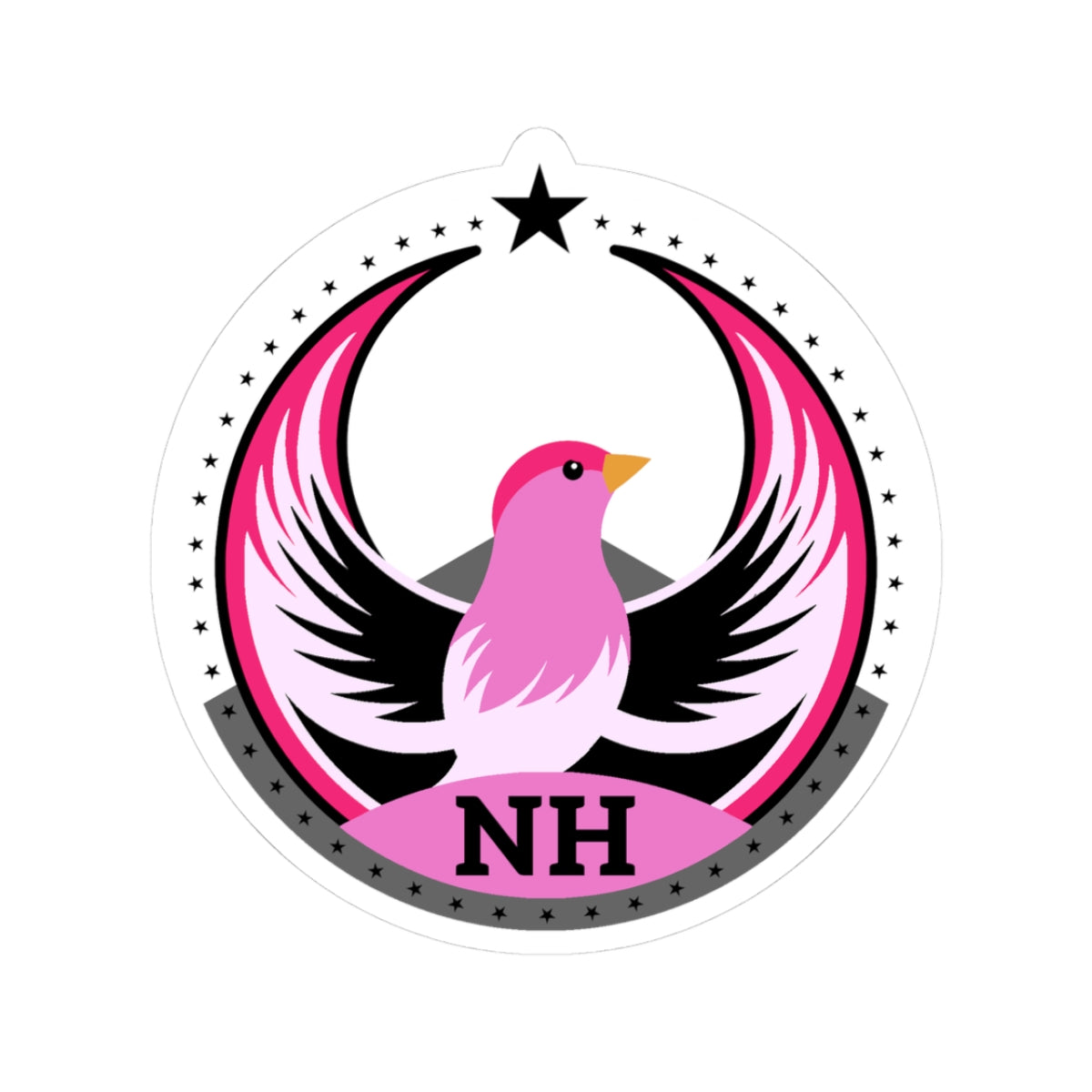 New Hampshire Purple Finch Light Kiss-Cut Sticker | Bird Rebels NH Community Pride Decal