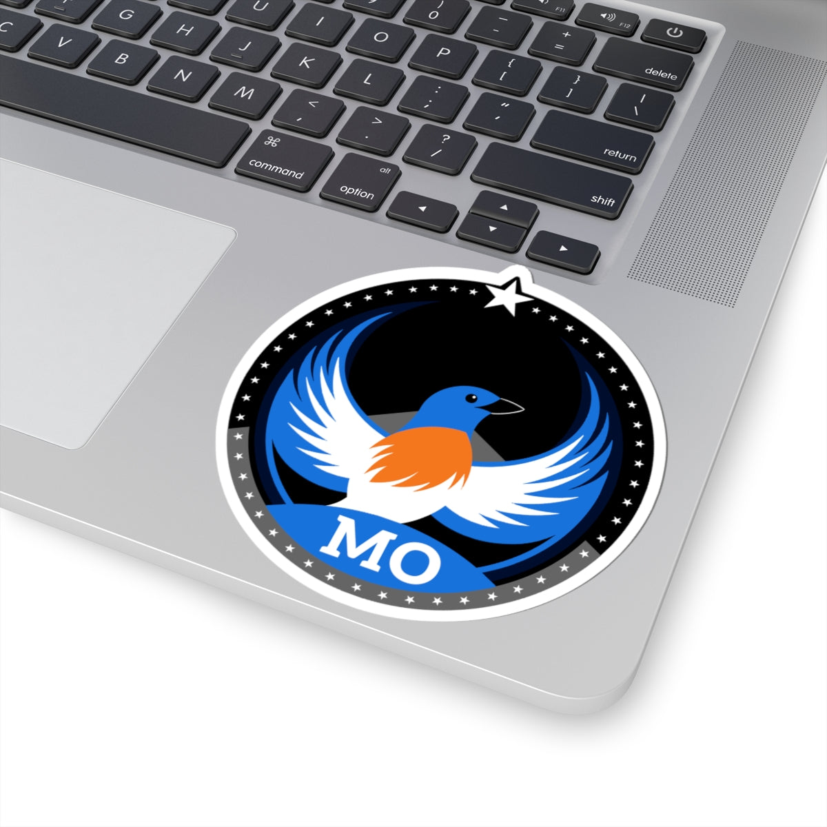 Missouri Eastern Bluebird Dark Kiss-Cut Sticker | Bird Rebels MO Community Pride Decal