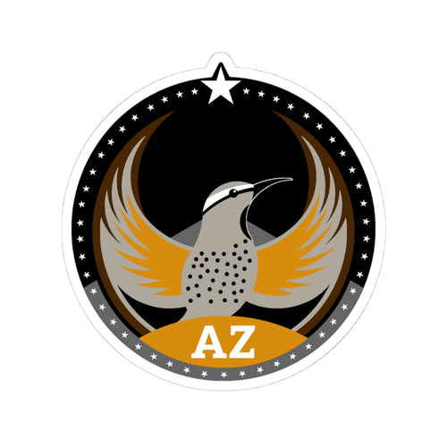 Arizona Cactus Wren Dark Kiss-Cut Sticker | Bird Rebels AZ Community Pride Decal