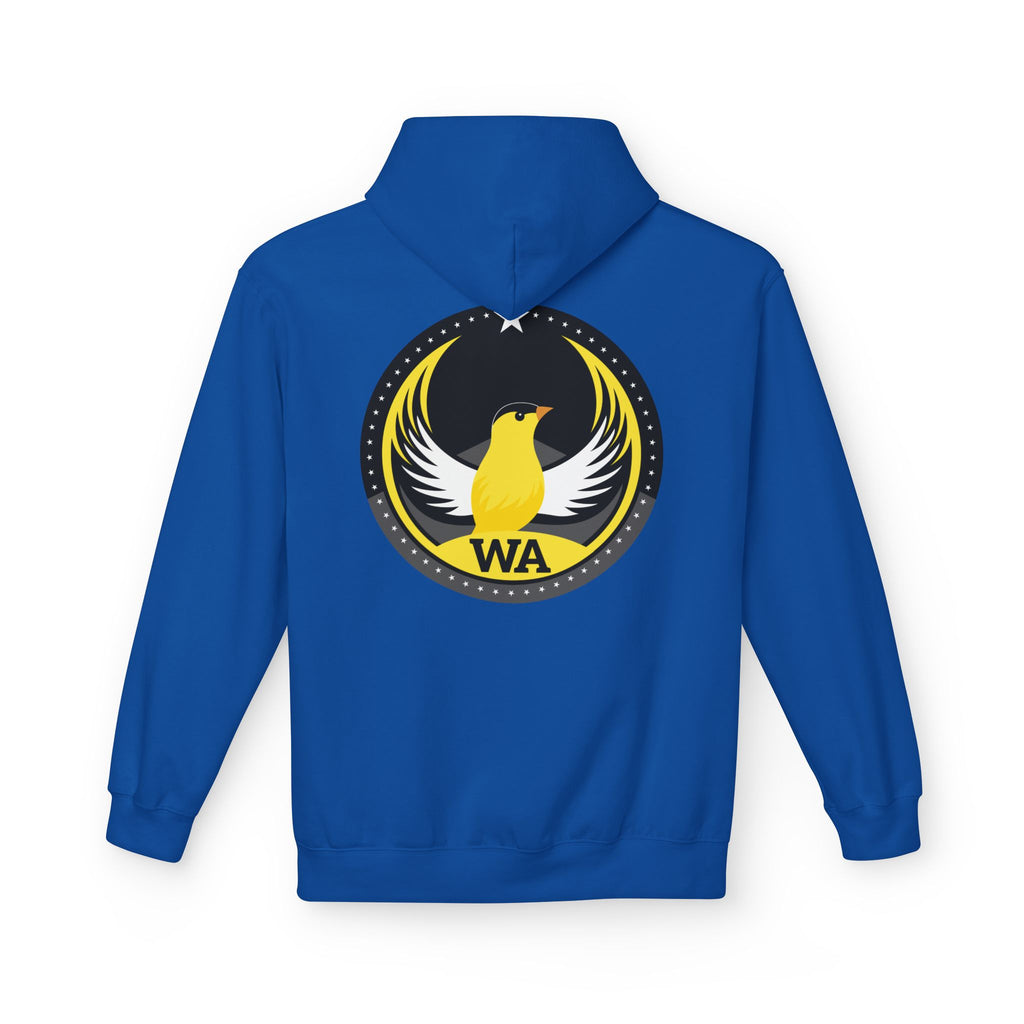 Bird Rebels Midweight Softstyle Fleece Hoodie – WA – Willow Goldfinch – Dark