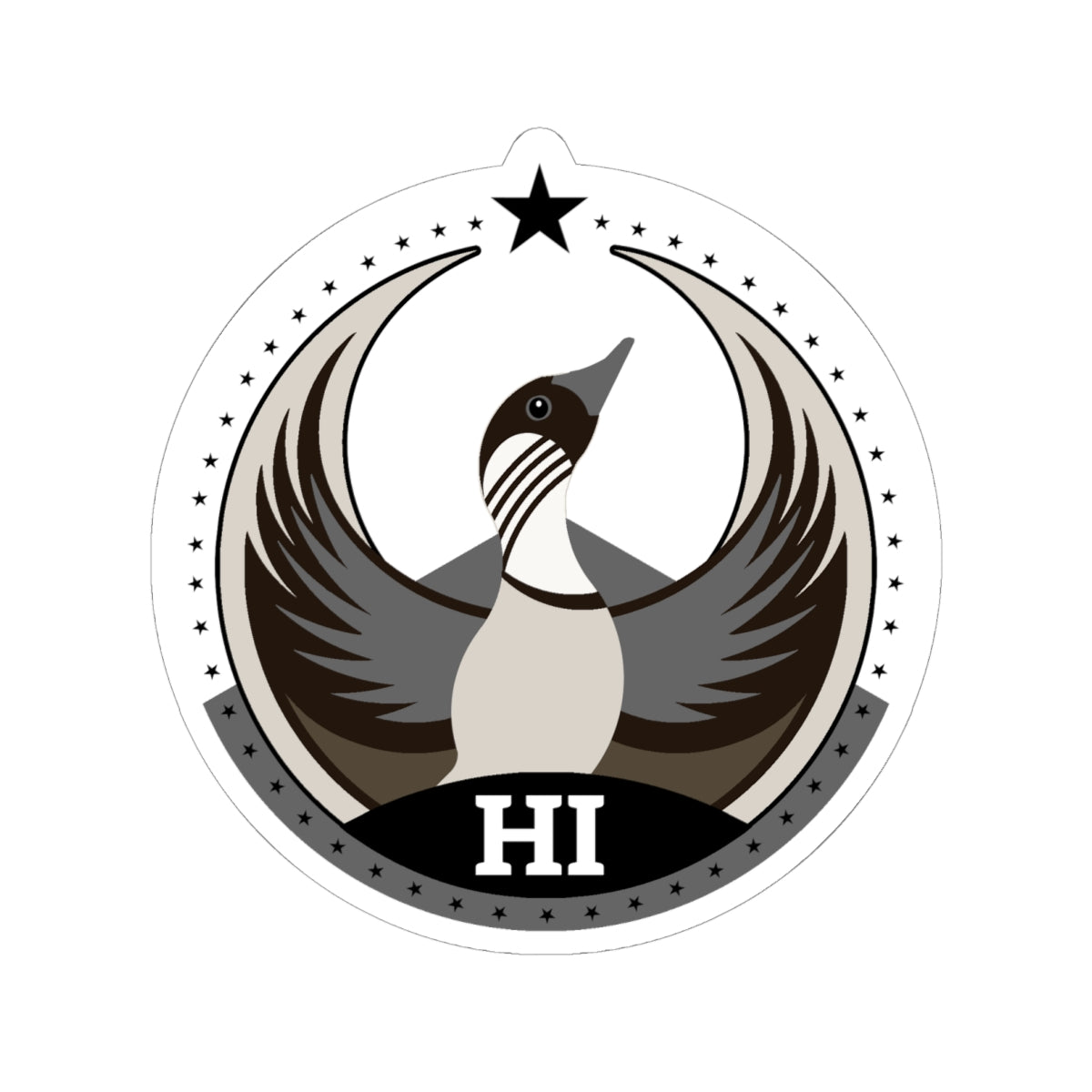 Hawaii Nene Light Kiss-Cut Sticker | Bird Rebels HI Community Pride Decal