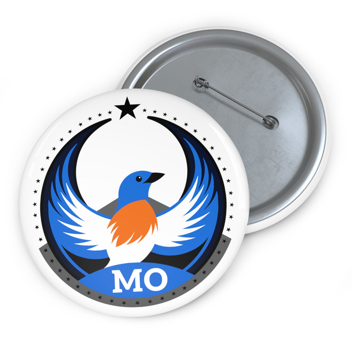 Bird Rebels Custom Pin Button – MO – Light