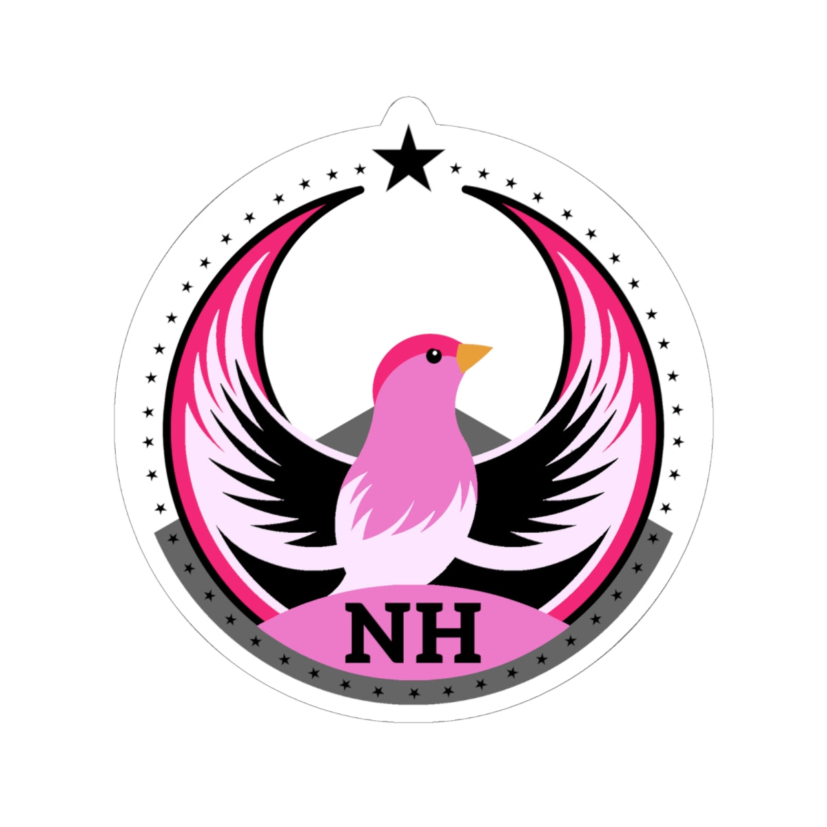 New Hampshire Purple Finch Light Kiss-Cut Sticker | Bird Rebels NH Community Pride Decal