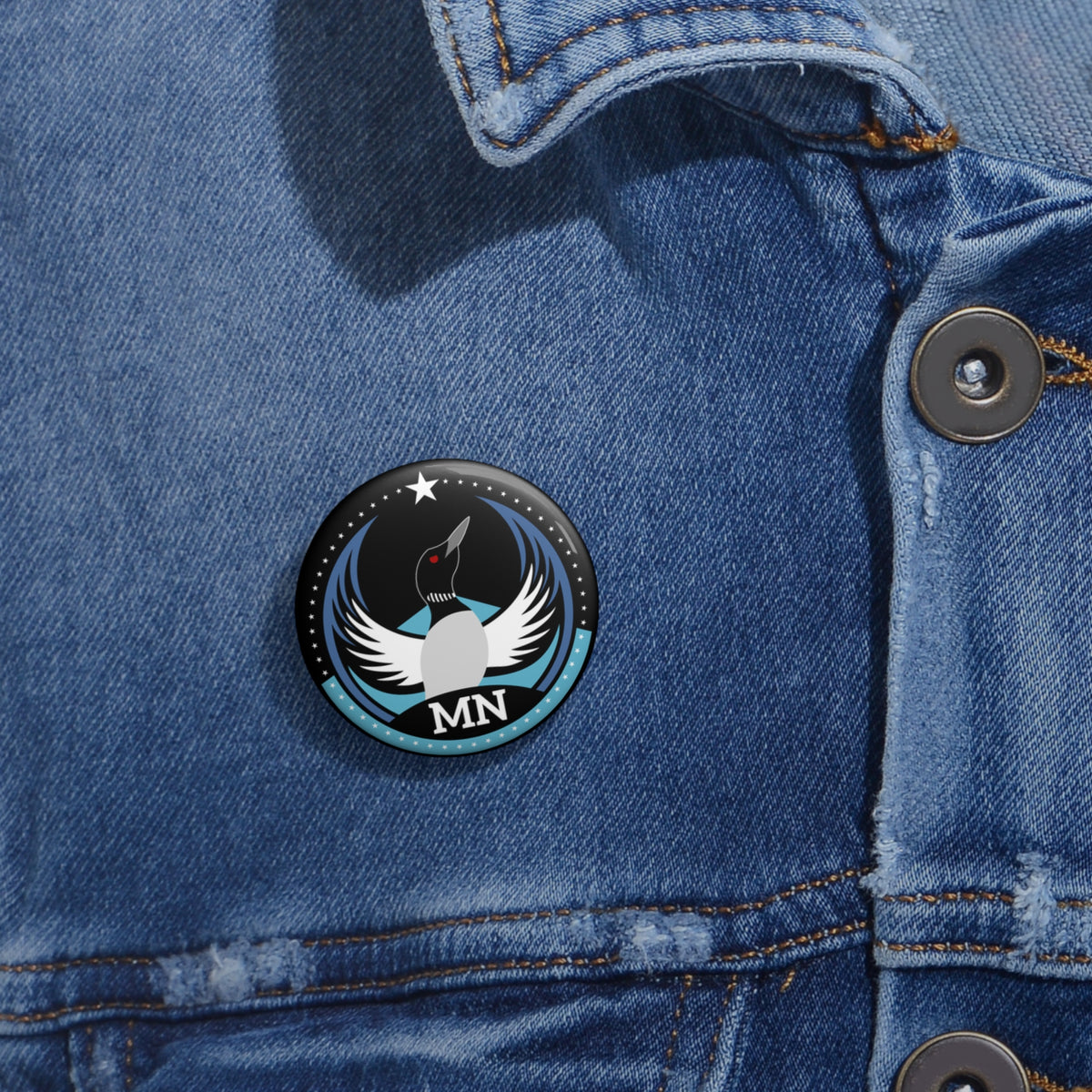 Bird Rebels Pin Button – MN – Dark