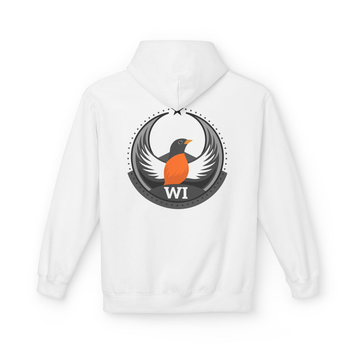 Bird Rebels Midweight Softstyle Fleece Hoodie – WI – Light