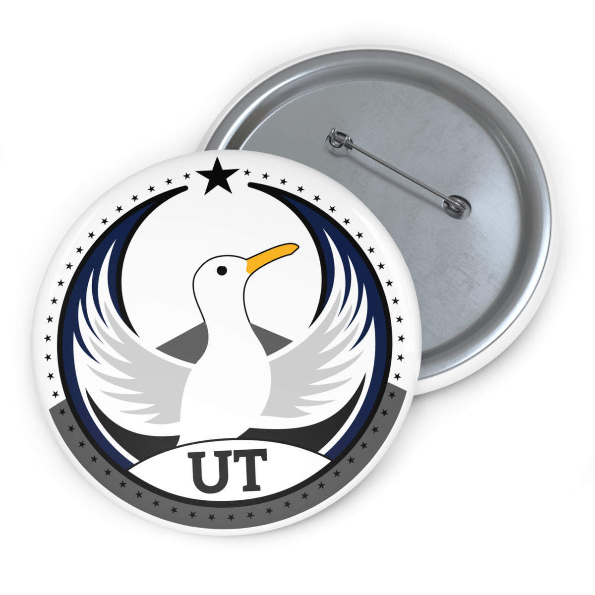 Bird Rebels Pin Button – UT – Light