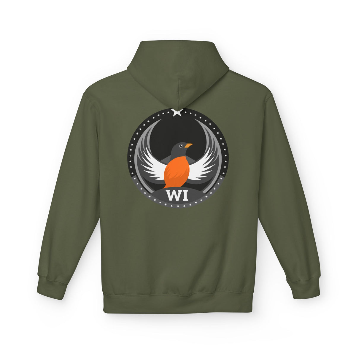 Bird Rebels Midweight Softstyle Fleece Hoodie – WI – Dark