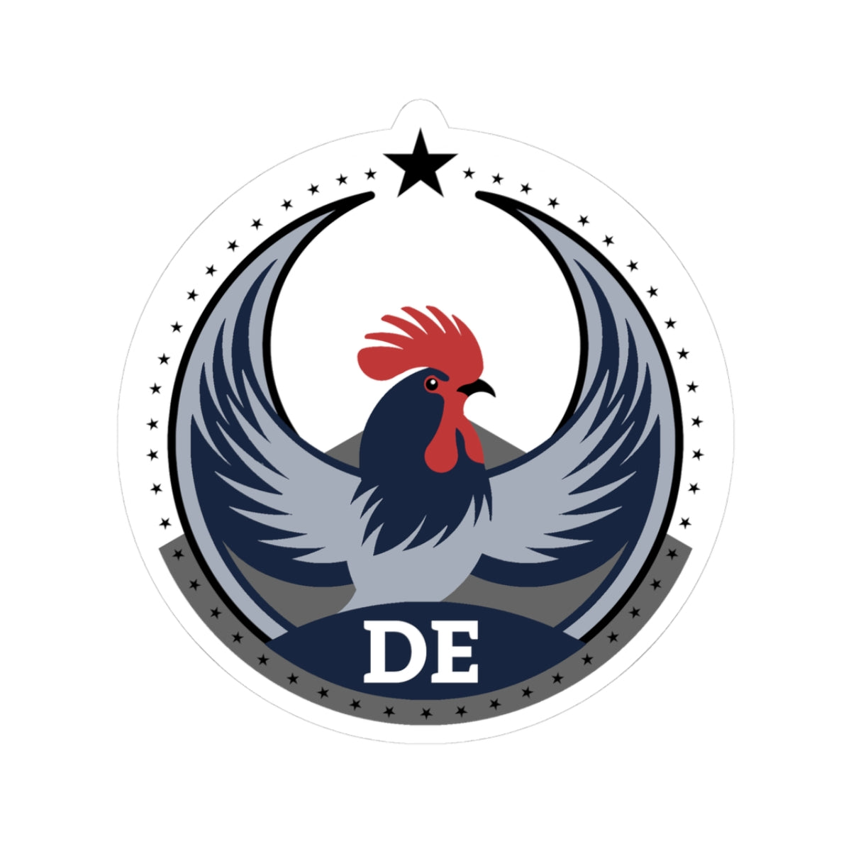 Delaware Delaware Blue Hen Light Kiss-Cut Sticker | Bird Rebels DE Community Pride Decal