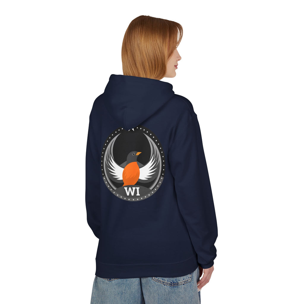 Bird Rebels Midweight Softstyle Fleece Hoodie – WI – Dark