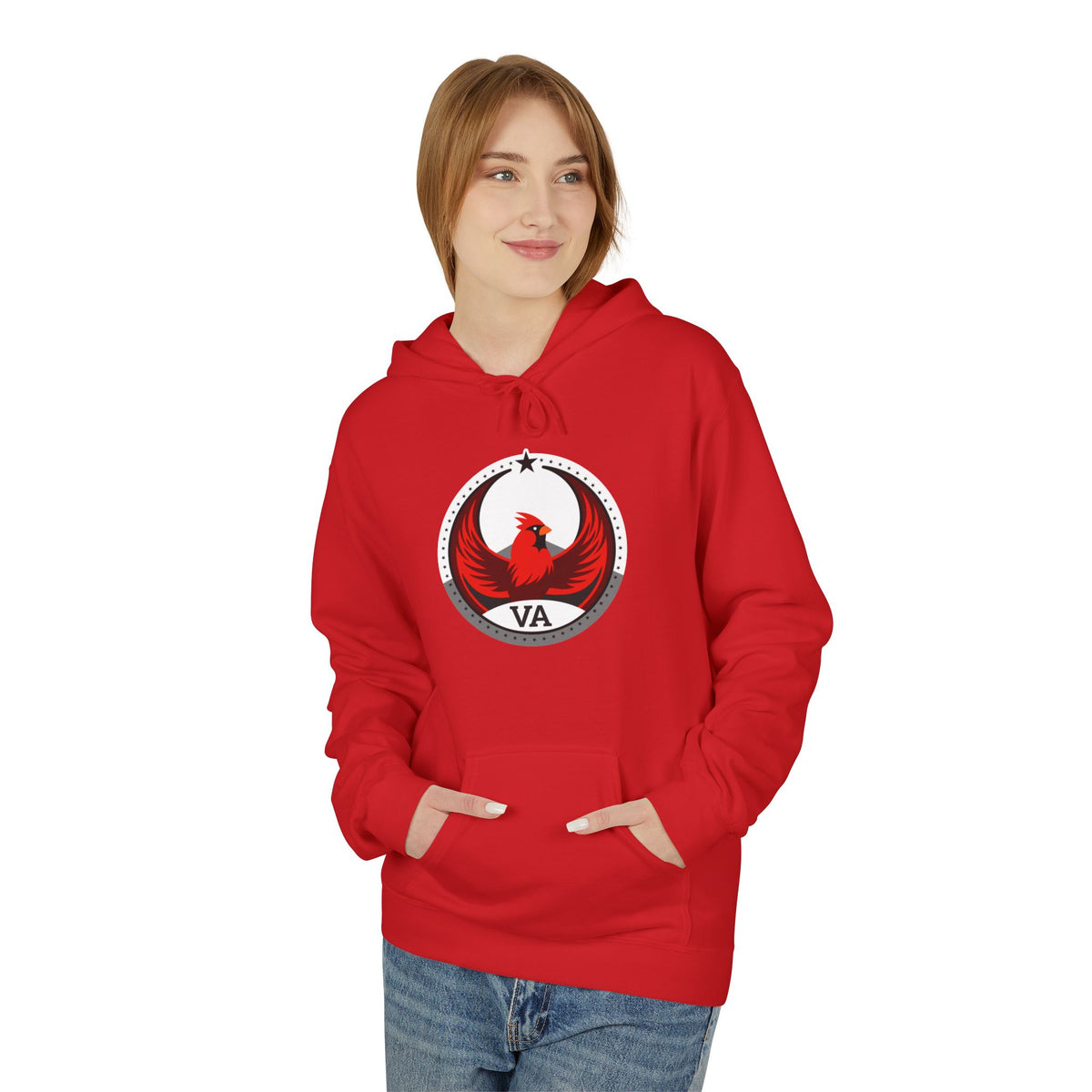 Bird Rebels Midweight Softstyle Fleece Hoodie – VA – Light