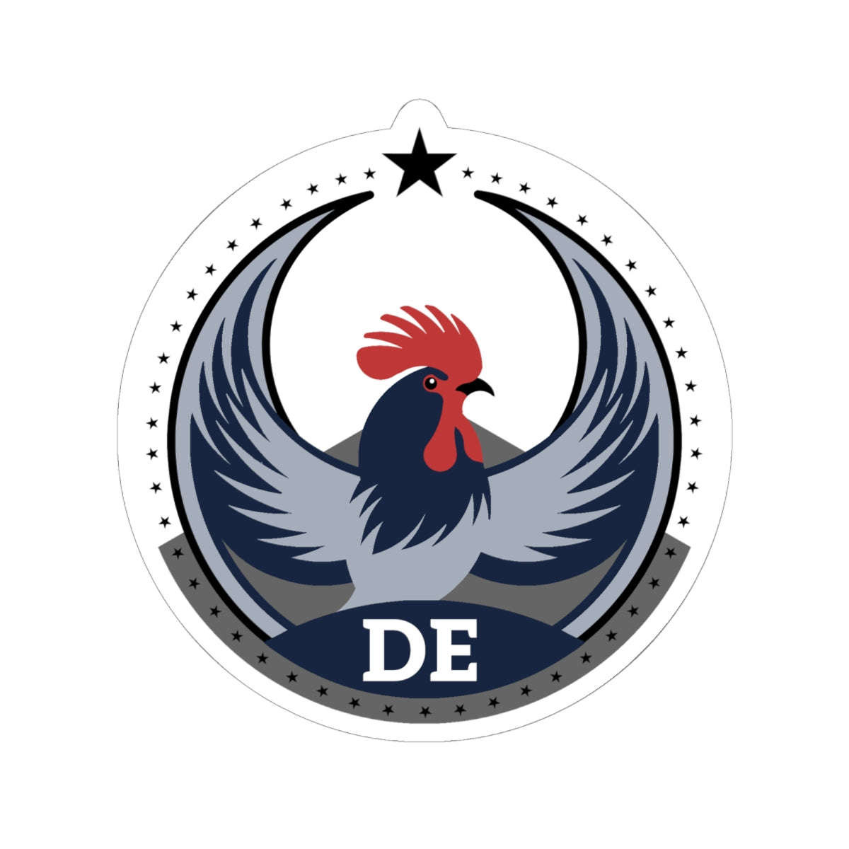 Delaware Delaware Blue Hen Light Kiss-Cut Sticker | Bird Rebels DE Community Pride Decal