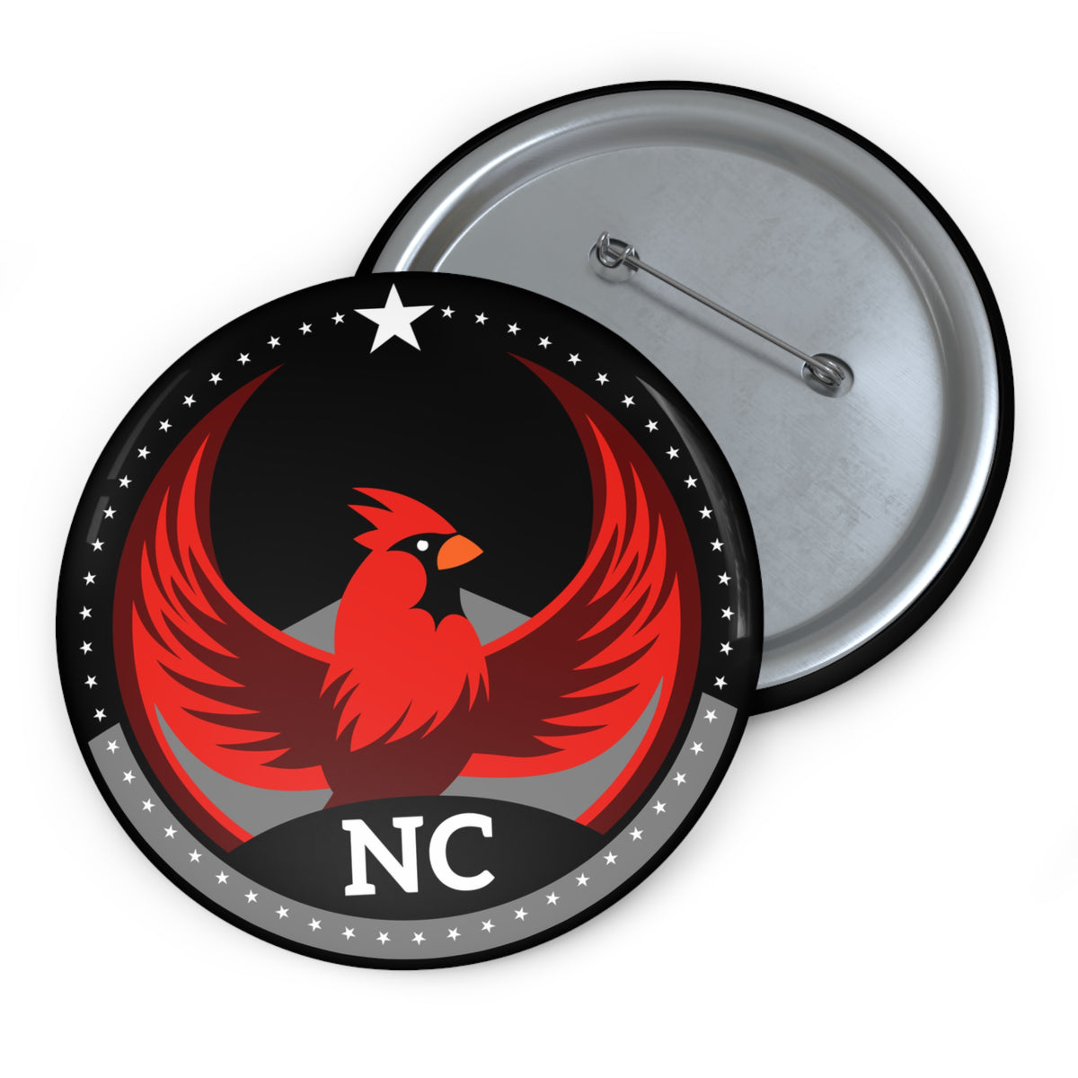 Bird Rebels Pin Button – NC – Dark