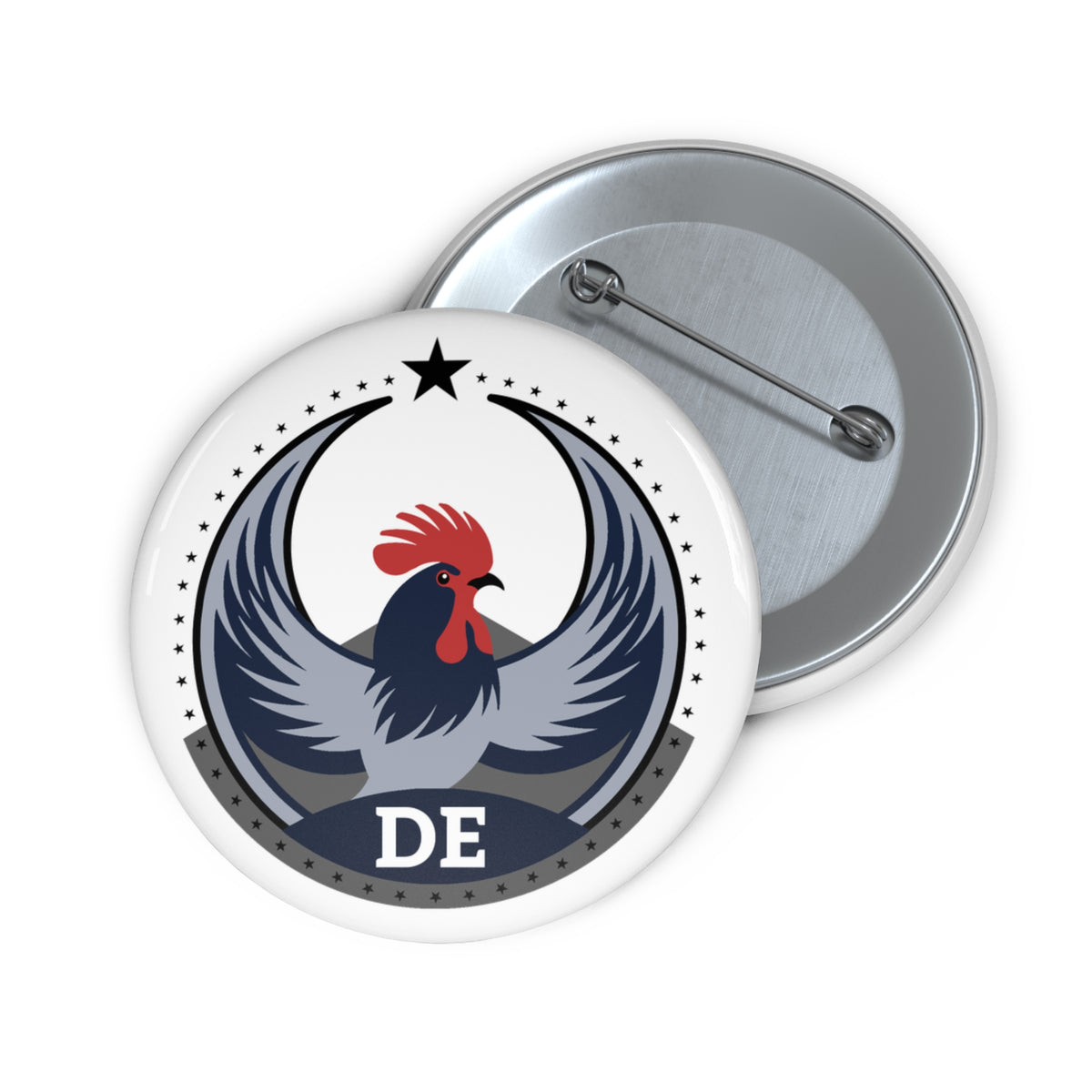 Bird Rebels Custom Pin Button – DE – Light