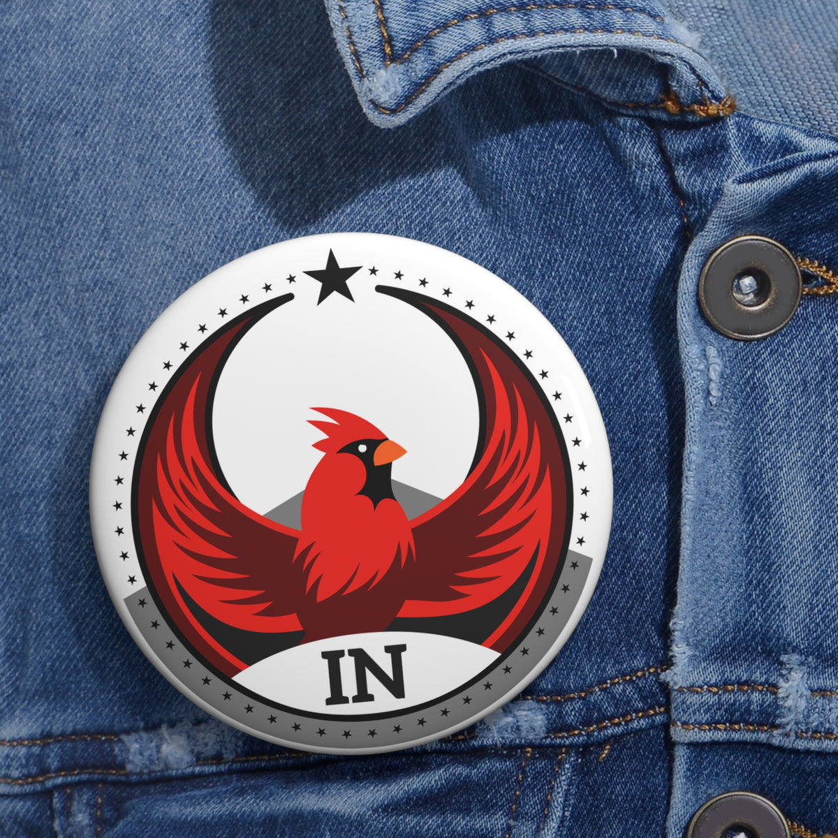 Bird Rebels Pin Button – IN – Light