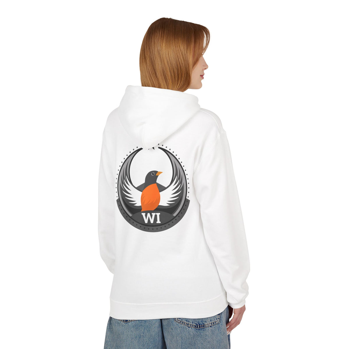 Bird Rebels Midweight Softstyle Fleece Hoodie – WI – Light