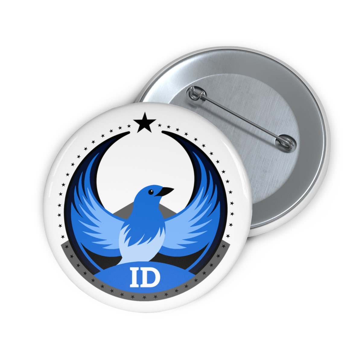 Bird Rebels Custom Pin Button – ID – Light