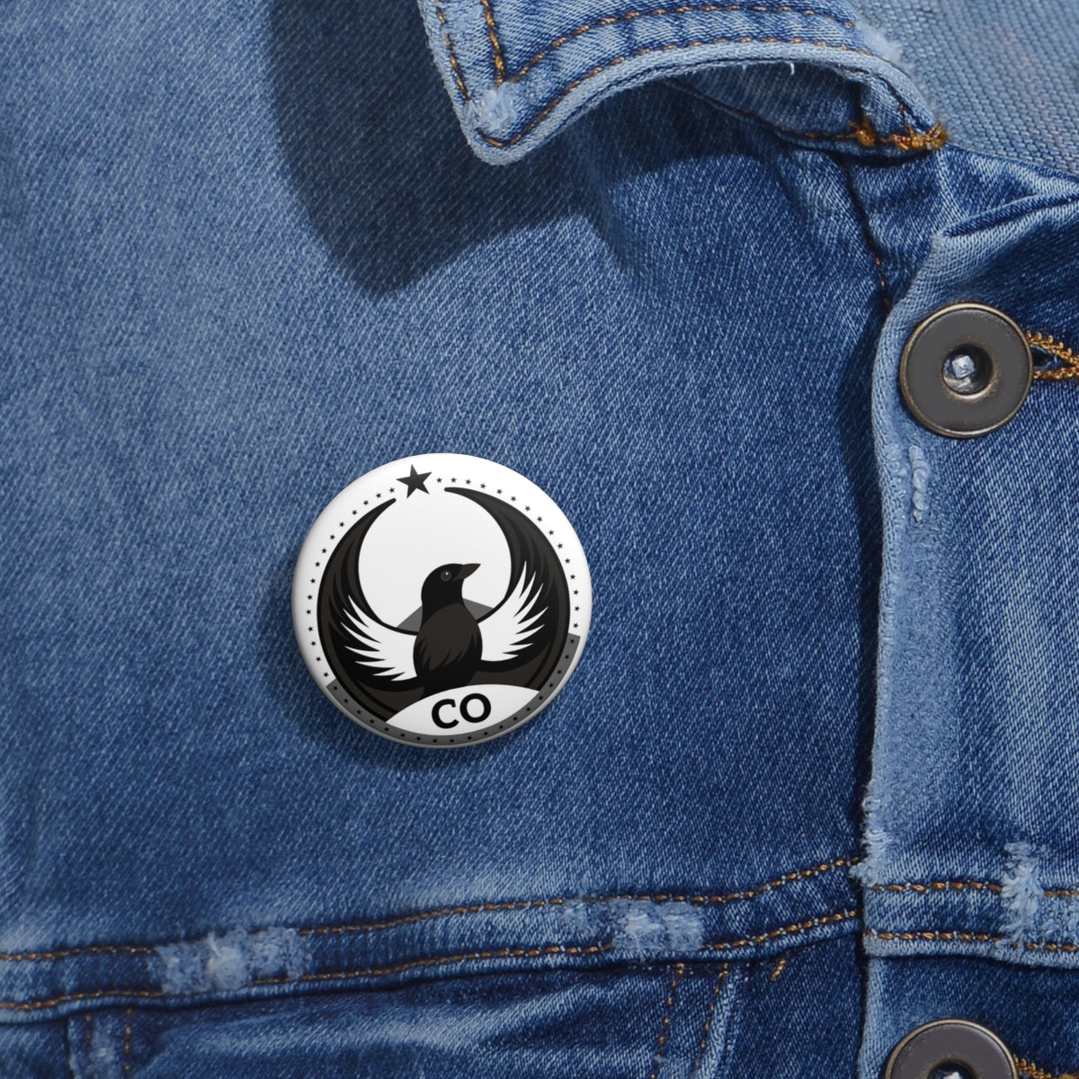 Bird Rebels Custom Pin Button – CO – Light