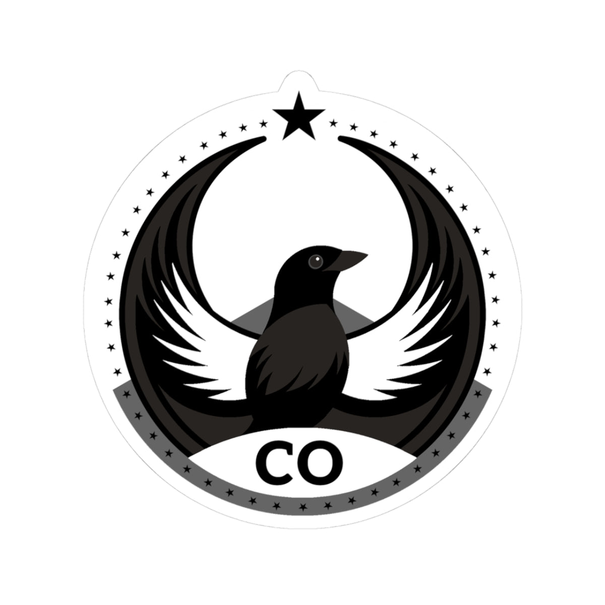 Colorado Lark Bunting Light Kiss-Cut Sticker | Bird Rebels CO Community Pride Decal