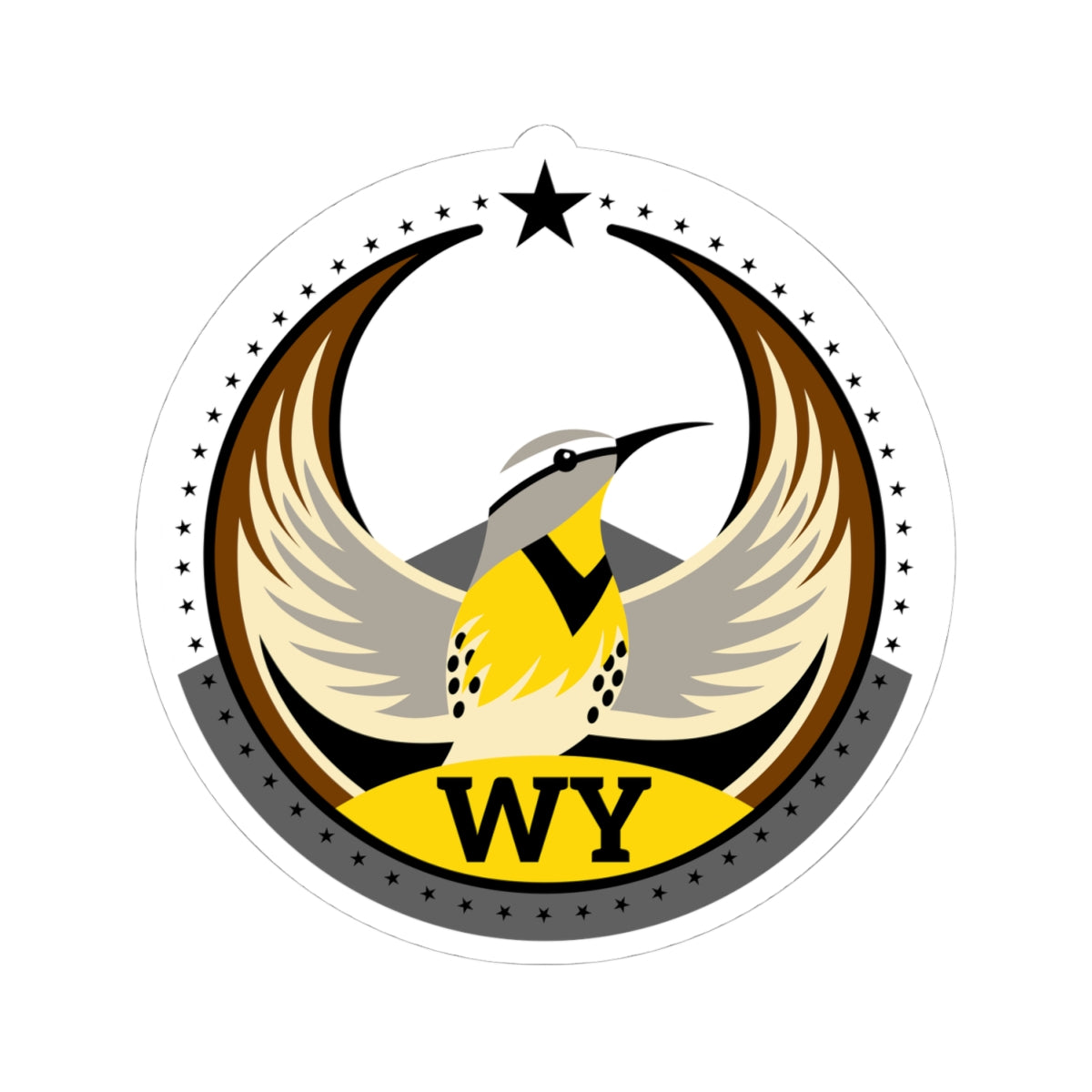 Bird Rebels Kiss-Cut Stickers – WY – Light