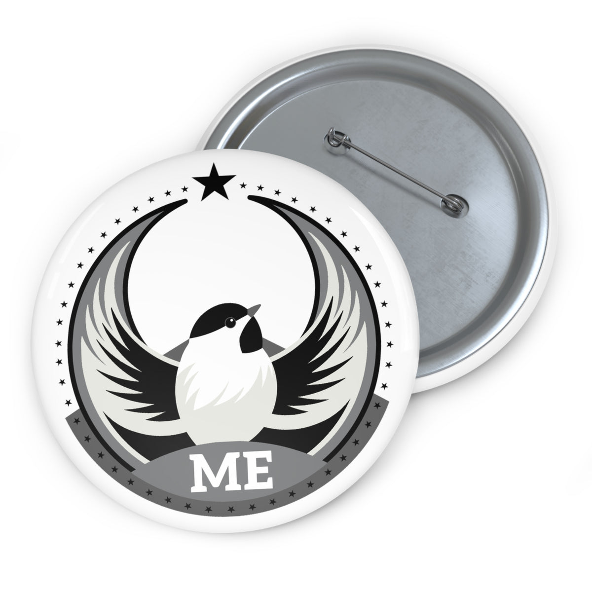 Bird Rebels Custom Pin Button – ME – Light