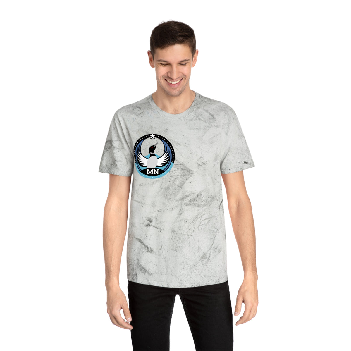Minnesota Common Loon Bird Rebel – Dark | Comfort Colors Color Blast Tee