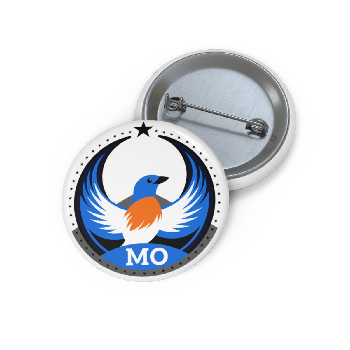 Bird Rebels Custom Pin Button – MO – Light