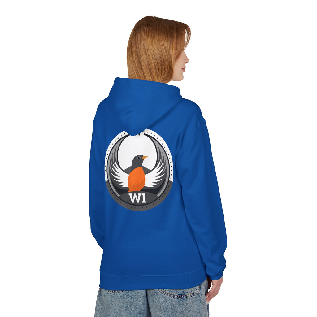 Bird Rebels Midweight Softstyle Fleece Hoodie – WI – Light