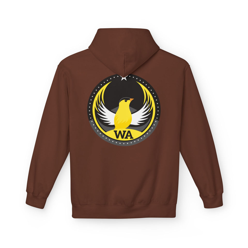 Bird Rebels Midweight Softstyle Fleece Hoodie – WA – Willow Goldfinch – Dark
