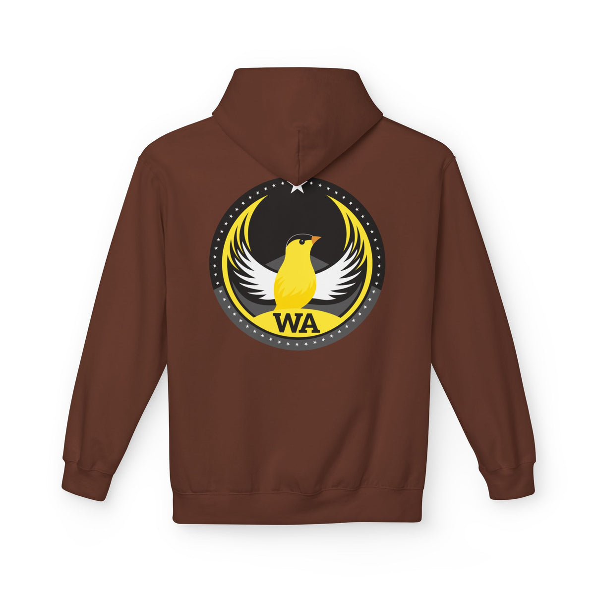 Bird Rebels Midweight Softstyle Fleece Hoodie – WA – Willow Goldfinch – Dark