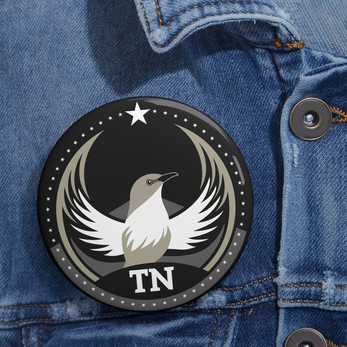 Bird Rebels Pin Button – TN – Dark