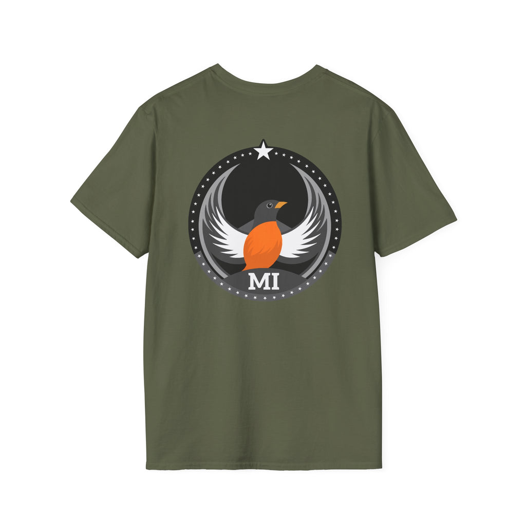 Bird Rebels Softstyle T-Shirt – MI – Dark