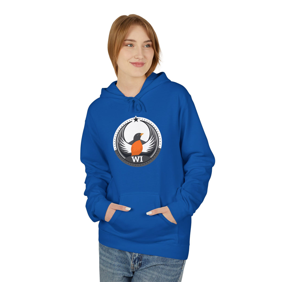 Bird Rebels Midweight Softstyle Fleece Hoodie – WI – Light