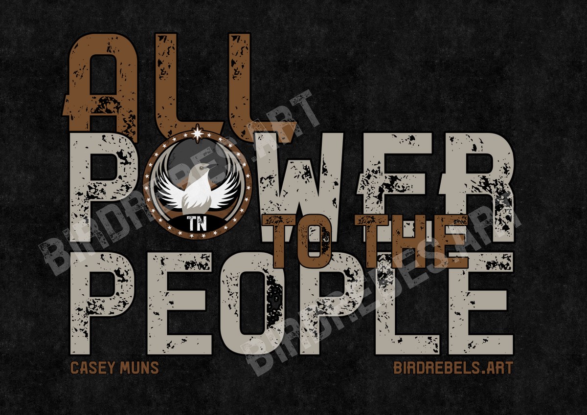 Tennessee Mockingbird Rebel - All Power to the People - DIGITAL DOWNLOAD PACK - TN - Bird Rebels