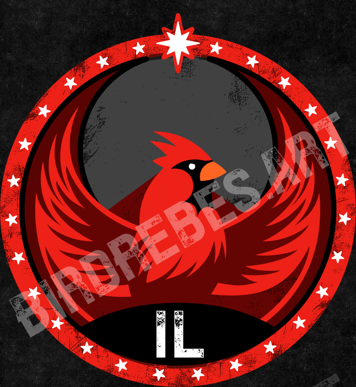 Illinois Cardinal Rebel - Friends Everywhere DIGITAL DOWNLOAD PACK - IL - Bird Rebels