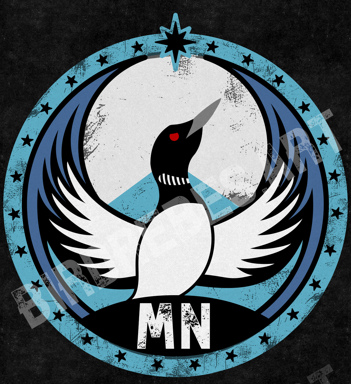 Minnesota Loon Rebel - Friends Everywhere DIGITAL DOWNLOAD PACK - MN - Bird Rebels